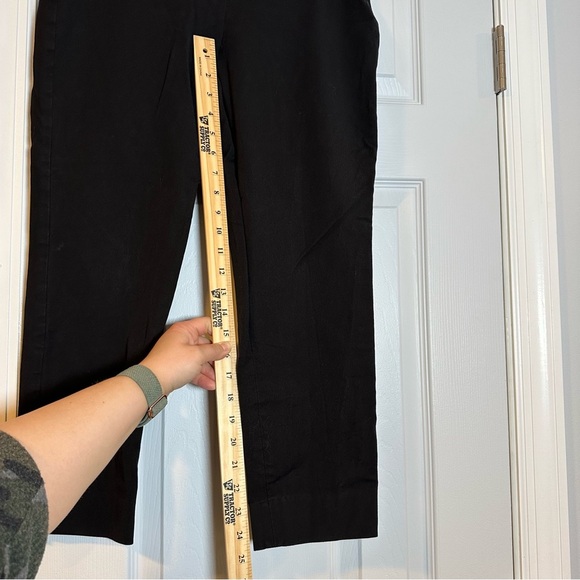 Talbots Chatham Ankle Pants Size 8P Black Hip / Side Zip Stretch Classic 31x33 - Picture 9 of 11